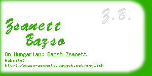 zsanett bazso business card